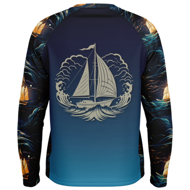 Chokefish™ Long Sleeve Every Day All Weather Trees&Boats Shirt Men's-014-Special-Edition